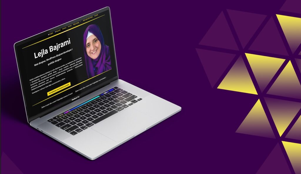 PORTFOLIO WEB PAGE, website design and development, WordPress, Lejla Bajrami, graphic designer, web designer, grafički dizajner, web dizajner, Bosna i Hercegovina