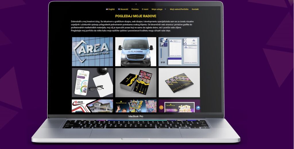 PORTFOLIO WEB PAGE, website design and development, WordPress, Lejla Bajrami, graphic designer, web designer, grafički dizajner, web dizajner, Bosna i Hercegovina