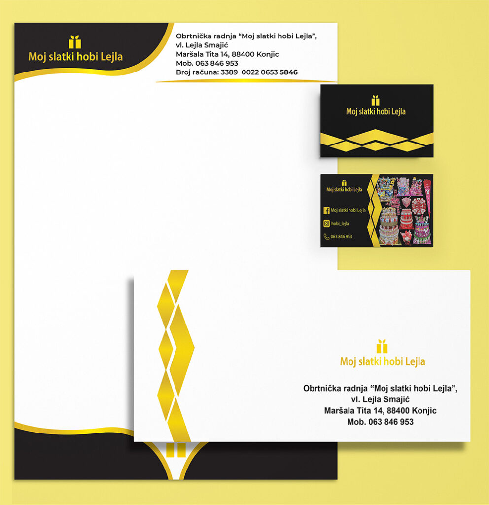 Visual Identity Design, Lejla Bajrami, Graphic and Web Designer