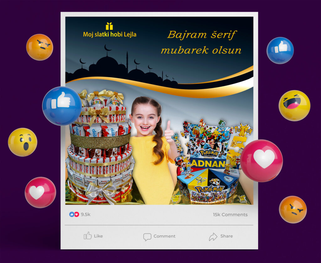 Social Media Design, Lejla Bajrami, Graphic and Web Designer