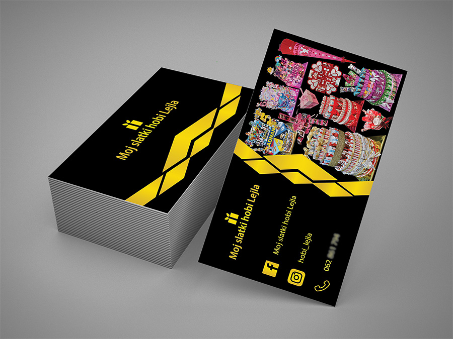 Business Card Design, Lejla Bajrami, Graphic and Web Designer